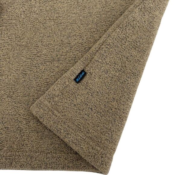 Kuhl Men's EUROPA Quarter Zip Alfpaca Fleece Oatmeal Medium - Picture 9 of 14